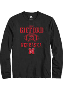 Isaac Gifford Rally Mens Black Nebraska Cornhuskers NIL Sport Icon Tee