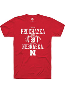 Teddy Prochazka  Nebraska Cornhuskers Red Rally NIL Sport Icon Short Sleeve T Shirt