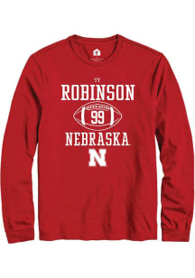 Ty Robinson Rally Mens Red Nebraska Cornhuskers NIL Sport Icon Tee