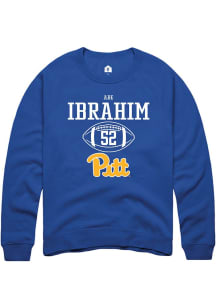Abe Ibrahim Rally Mens Blue Pitt Panthers NIL Sport Icon Crew Sweatshirt