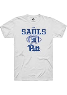 Ben Sauls White Pitt Panthers NIL Sport Icon Short Sleeve T Shirt