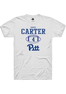 Daniel Carter  Pitt Panthers White Rally NIL Sport Icon Short Sleeve T Shirt