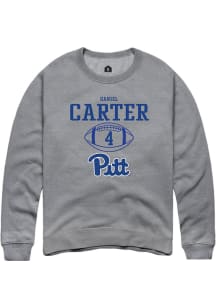 Daniel Carter  Rally Pitt Panthers Mens Graphite NIL Sport Icon Long Sleeve Crew Sweatshirt