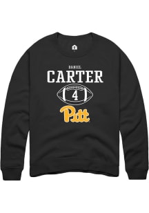 Daniel Carter  Rally Pitt Panthers Mens Black NIL Sport Icon Long Sleeve Crew Sweatshirt