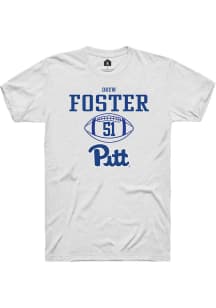 Drew Foster White Pitt Panthers NIL Sport Icon Short Sleeve T Shirt