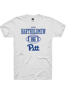 Gavin Bartholomew  Pitt Panthers White Rally NIL Sport Icon Short Sleeve T Shirt