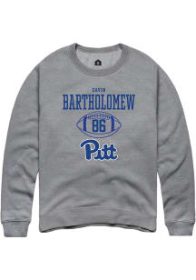 Gavin Bartholomew  Rally Pitt Panthers Mens Graphite NIL Sport Icon Long Sleeve Crew Sweatshirt