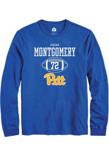 Isaiah  Montgomery Rally Mens Blue Pitt Panthers NIL Sport Icon Tee