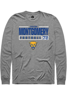 Isaiah  Montgomery Rally Mens Graphite Pitt Panthers NIL Stacked Box Tee