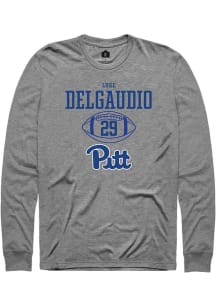 Luke DelGaudio Rally Mens Graphite Pitt Panthers NIL Sport Icon Tee