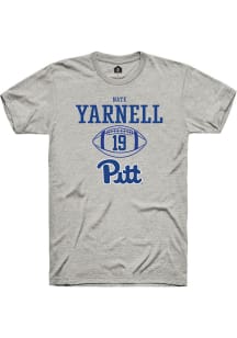 Nate Yarnell  Pitt Panthers Ash Rally NIL Sport Icon Short Sleeve T Shirt