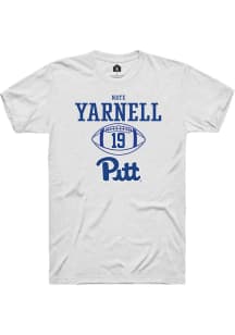 Nate Yarnell  Pitt Panthers White Rally NIL Sport Icon Short Sleeve T Shirt