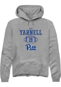Nate Yarnell  Rally Pitt Panthers Mens Grey NIL Sport Icon Long Sleeve Hoodie