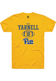 Nate Yarnell  Pitt Panthers Gold Rally NIL Sport Icon Short Sleeve T Shirt