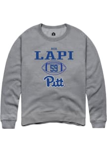 Nick Lapi Rally Mens Graphite Pitt Panthers NIL Sport Icon Crew Sweatshirt