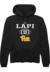 Nick Lapi Rally Mens Black Pitt Panthers NIL Sport Icon Hooded Sweatshirt