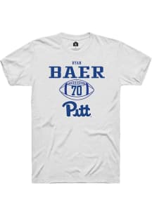 Ryan Baer White Pitt Panthers NIL Sport Icon Short Sleeve T Shirt