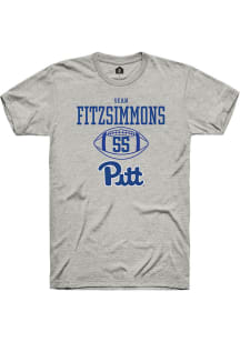 Sean FitzSimmons Ash Pitt Panthers NIL Sport Icon Short Sleeve T Shirt