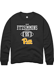 Sean FitzSimmons  Rally Pitt Panthers Mens Black NIL Sport Icon Long Sleeve Crew Sweatshirt