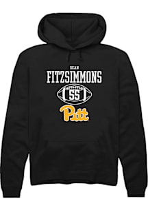 Sean FitzSimmons  Rally Pitt Panthers Mens Black NIL Sport Icon Long Sleeve Hoodie