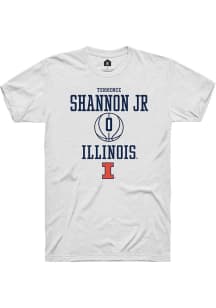 Terrence Shannon Jr.  Illinois Fighting Illini White Rally NIL Sport Icon Short Sleeve T Shirt