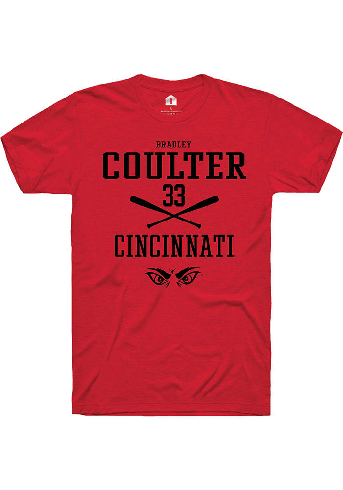 Bradley Coulter Cincinnati Bearcats Red Rally NIL Sport Icon Short Sleeve T Shirt