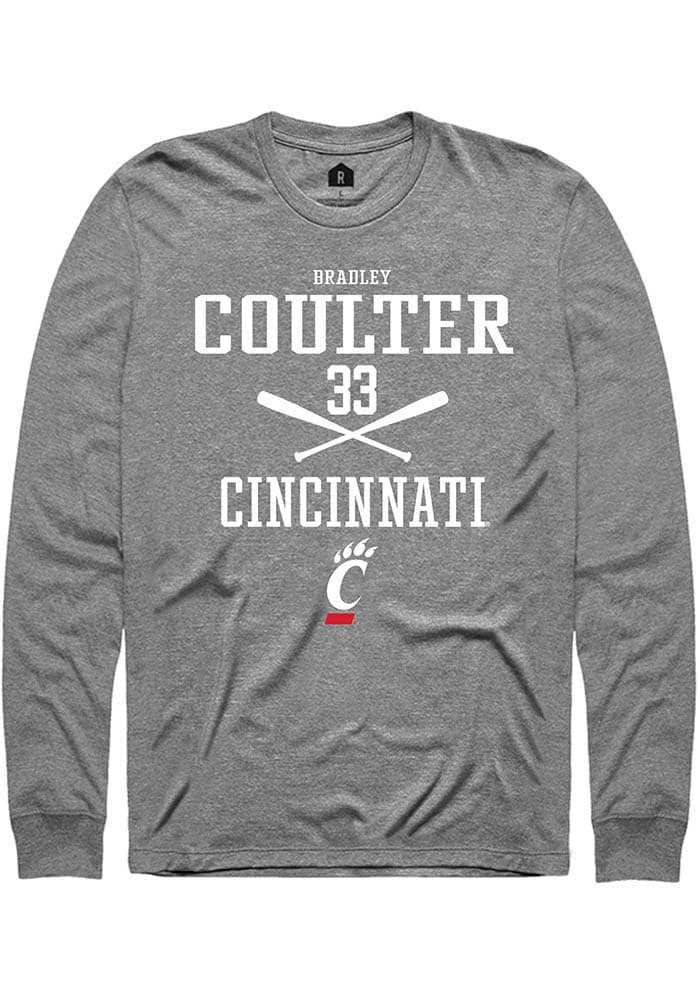 Bradley Coulter Cincinnati Bearcats Graphite Rally NIL Sport Icon Long Sleeve T Shirt