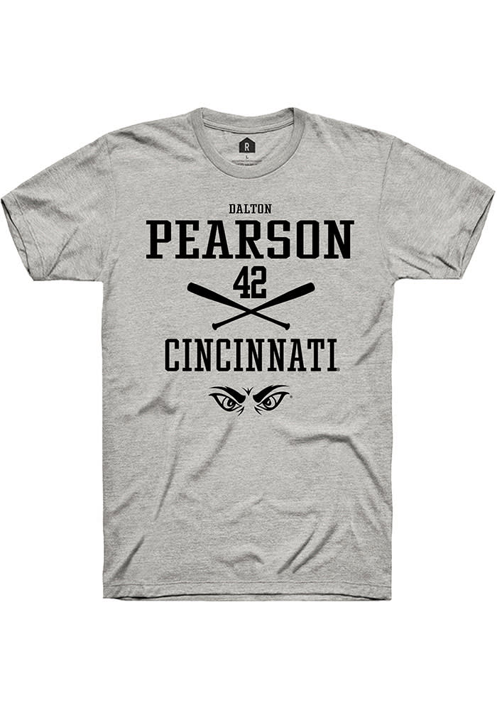 Dalton Pearson Cincinnati Bearcats Ash Rally NIL Sport Icon Short Sleeve T Shirt