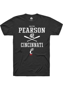 Dalton Pearson  Cincinnati Bearcats Black Rally NIL Sport Icon Short Sleeve T Shirt