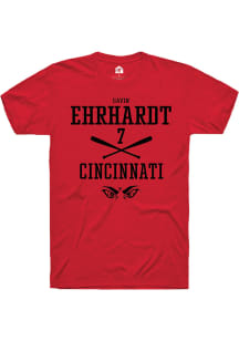 Gavin Ehrhardt  Cincinnati Bearcats Red Rally NIL Sport Icon Short Sleeve T Shirt