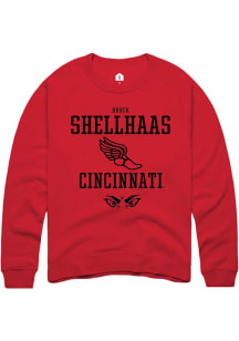 Brock Shellhaas Rally Mens Red Cincinnati Bearcats NIL Sport Icon Crew Sweatshirt