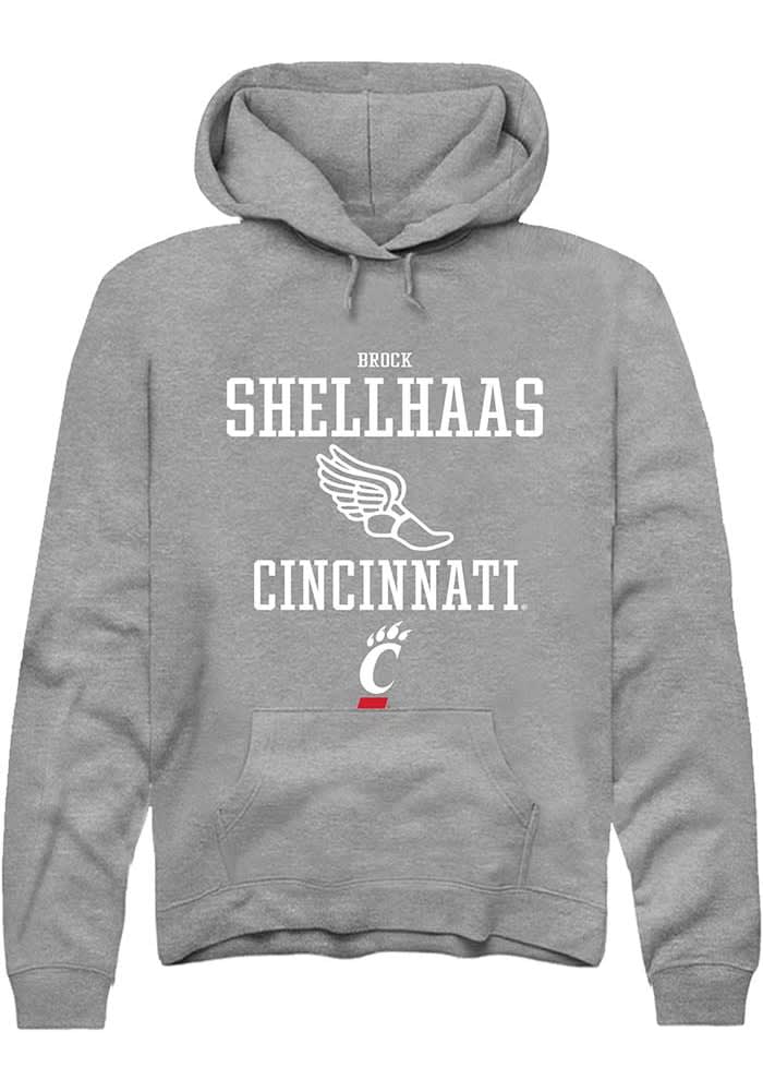 Brock Shellhaas  Rally Cincinnati Bearcats Mens Graphite NIL Sport Icon Long Sleeve Hoodie