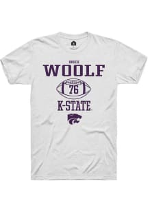 Brock Woolf White K-State Wildcats NIL Sport Icon Short Sleeve T Shirt