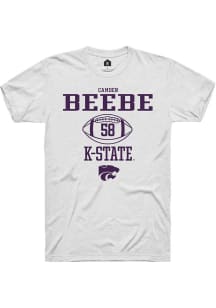 Camden Beebe White K-State Wildcats NIL Sport Icon Short Sleeve T Shirt