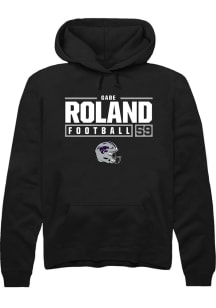 Gabriel Roland Rally Mens Black K-State Wildcats NIL Stacked Box Hooded Sweatshirt