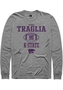 George Traglia  K-State Wildcats Graphite Rally NIL Sport Icon Long Sleeve T Shirt