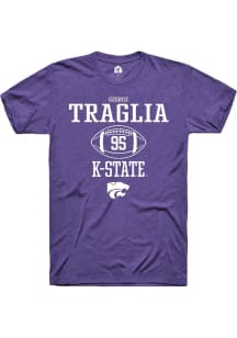 George Traglia  K-State Wildcats Purple Rally NIL Sport Icon Short Sleeve T Shirt