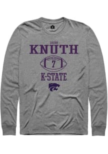 Jacob Knuth Rally Mens Graphite K-State Wildcats NIL Sport Icon Tee