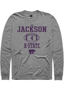 Joe Jackson Rally Mens Graphite K-State Wildcats NIL Sport Icon Tee