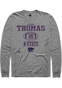 Kanijal Thomas Rally Mens Graphite K-State Wildcats NIL Sport Icon Tee