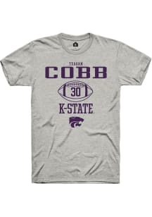 Teagan Cobb Ash K-State Wildcats NIL Sport Icon Short Sleeve T Shirt