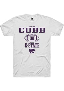 Teagan Cobb White K-State Wildcats NIL Sport Icon Short Sleeve T Shirt