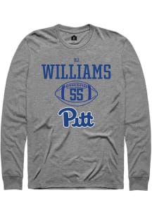 Bj Williams Rally Mens Graphite Pitt Panthers NIL Sport Icon Tee