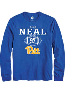 Isaiah Neal Rally Mens Blue Pitt Panthers NIL Sport Icon Tee