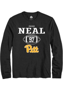 Isaiah Neal Rally Mens Black Pitt Panthers NIL Sport Icon Tee