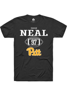 Isaiah Neal Black Pitt Panthers NIL Sport Icon Short Sleeve T Shirt