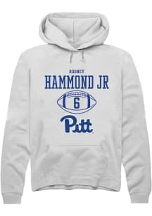 Rodney Hammond Jr. Rally Mens White Pitt Panthers NIL Sport Icon Hooded Sweatshirt