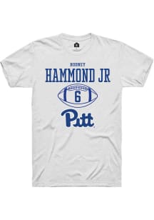 Rodney Hammond Jr. White Pitt Panthers NIL Sport Icon Short Sleeve T Shirt