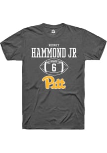 Rodney Hammond Jr. Dark Grey Pitt Panthers NIL Sport Icon Short Sleeve T Shirt