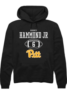 Rodney Hammond Jr. Rally Mens Black Pitt Panthers NIL Sport Icon Hooded Sweatshirt